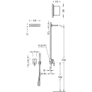 Tres Max-Tres, Unterputz Brauseset MAX, chrom