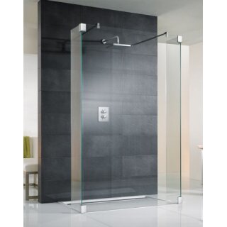 HSK Walk In K2 1 Glaselement + 2 Seitenteile, Sondermass bis 120,0cm, bis 50cm, chrom