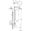 Tres Max-Tres, Unterputz Brauseset MAX, chrom