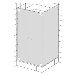 HSK Kienle Pendeltür + Seitenwand