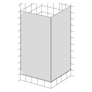 HSK Kienle Drehtür + Seitenwand