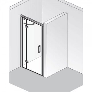 HSK Atelier Plan Drehtür an Nebenteil in Nische