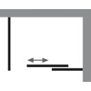 HSK Premium Softcube Gleittür, 2-teilig für Nische
