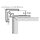 HSK Eckprofil außen gerade, 23x23mm, Höhe 2550mm (kürzbar)