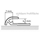 HSK Abschlussprofil rund 23×7mm, Höhe 2550mm...