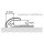 HSK Abschlussprofil rund 23×7mm, Höhe 2550mm (kürzbar)