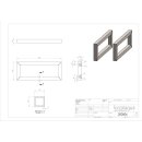 EDELSTAHL HALTERUNGSSATZ 39,5X16X3CM MATT (inkl....