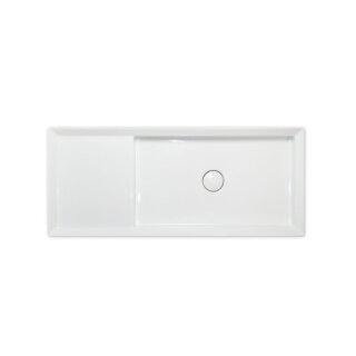 RepaBad Keramikwaschbecken Serie Cut 90/38, 900 x 380 x 150 mm AF (Aufsatzwaschtisch)