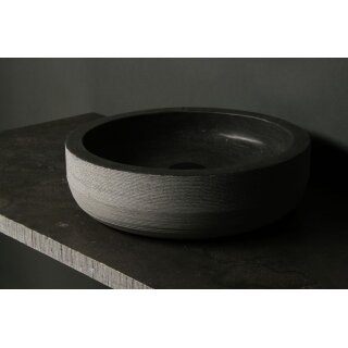 Forzalaqua Stein Waschbecken, VERONA BLUESTONE GEMEISSELT Ø40X12CM