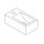 Forzalaqua Stein Waschbecken, VENETIA XS BLUESTONE MATT GESCHLIFFEN 29X16X10CM 1XØ36MM, L