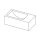 Forzalaqua Stein Waschbecken, VENETIA XS BLUESTONE MATT GESCHLIFFEN 29X16X10CM 0XØ36MM, R