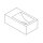 Forzalaqua Stein Waschbecken, VENETIA XS BLUESTONE MATT GESCHLIFFEN 29X16X10CM 0XØ36MM, L