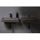 Forzalaqua Stein Waschbecken, TARANTO BLUESTONE MATT GESCHLIFFEN 50X30X8CM 1XØ36MM