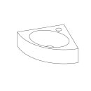 Forzalaqua Stein Waschbecken, 30X30X10CM, TURINO BLUESTONE GEMEISSELT
