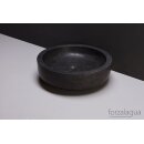 Forzalaqua Stein Waschbecken, VERONA BLUESTONE MATT GESCHLIFFEN Ø40X12CM