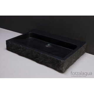 Forzalaqua Stein Waschbecken, PALERMO GRANIT GESPITZT 60X40X9CM