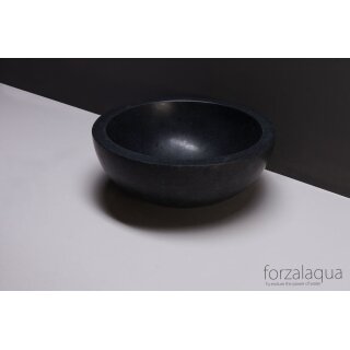 Forzalaqua Stein Waschbecken, ROMA GRANIT MATT GESCHLIFFEN Ø40X15CM