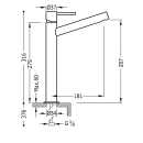 Tres Max-Tres, Einhebel Waschtischmischer, chrom