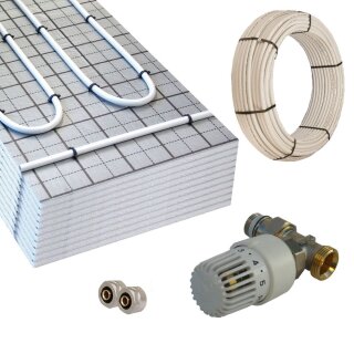 Warmwasser Fußbodenheizung HoWaTech TAC 5-10m² Paket RTL