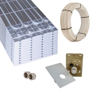 Warmwasser Fußbodenheizung HoWaTech DRY 5-10m² Paket Regelbox SI-RTL
