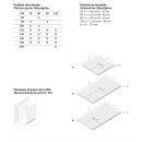 Doccia Duschwanne  Piedra 80x100cm