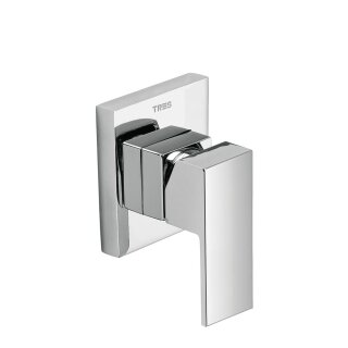 Tres Cuadro-Tres, Unterputz-Einhandmischer (1-Weg), chrom