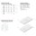 Doccia Duschwanne Liso Enmarcado Frontal 100x100cm