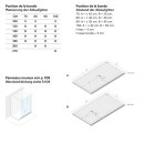 Doccia Duschwanne Liso Enmarcado 80x100cm