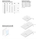 Doccia Duschwanne Liso 80x140cm