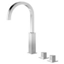 Tres Cuadro-Tres, Zweigriff-Standarmatur, chrom