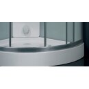 EAGO Dampfdusche DZ951F6 weiß 90x90