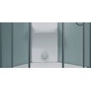 EAGO Dampfdusche DZ955F6 weiß 120x90 rechts