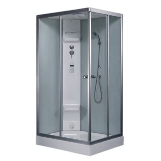 EAGO Dampfdusche DZ955F6 weiß 120x90 links