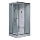 EAGO Dampfdusche DZ954F6 weiß 100x80 rechts