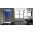Dampfdusche Deluxe Edition AWT LD110F15, 90x90cm, silber