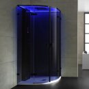 Dampfdusche Deluxe Edition AWT LD110F15, 90x90cm, schwarz