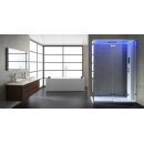 Dampfdusche Stone Edition AWT LD111F15, 150x90cm, weiß glänzend, Rechtssausführung