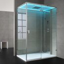 Dampfdusche Deluxe Edition AWT LD111F15, 150x90cm, silber, Rechtssausführung