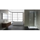 Dampfdusche Stone Edition AWT LD106F15, 100x100cm, weiß matt, Rechtssausführung