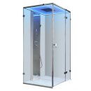 Dampfdusche Deluxe Edition AWT LD108F15, 90x90cm, silber,...
