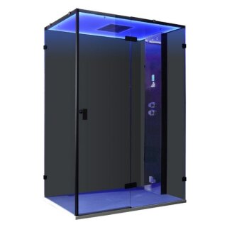 Dampfdusche Deluxe Edition AWT LD111F15, 150x90cm, schwarz, Rechtsausführung