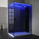Dampfdusche Deluxe Edition AWT LD111F15, 150x90cm, schwarz, Rechtsausführung