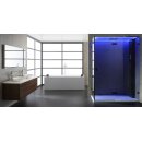 Dampfdusche Deluxe Edition AWT LD111F15, 150x90cm, schwarz, Rechtsausführung