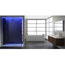 Dampfdusche Deluxe Edition AWT LD111F15, 150x90cm, schwarz, Linksausführung