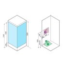 Komplettdusche Novellini Anna E90