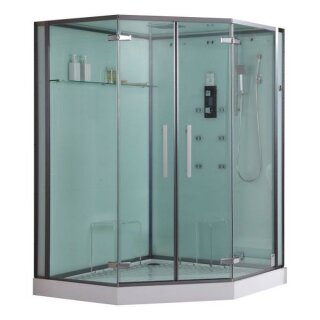 EAGO Dampfdusche DZ995F12 mit Duschtasse weiß 150x150