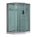 EAGO Dampfdusche DZ993F12 mit Duschtasse weiß 120x120