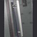 EAGO Dampfdusche DZ991F12 mit Duschtasse weiß 150x90 links