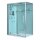 EAGO Dampfdusche DZ991F12 mit Duschtasse weiß 150x90 links