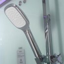 EAGO Dampfdusche DZ991-1F12 mit Duschtasse weiß 150x90 links